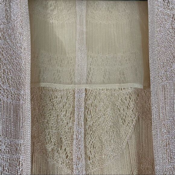 Vintage 70’s Damianou Crochet Scalloped Fringe Maxi Dress and Jacket - Picture 11 of 13